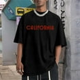thumbnail image 2 of Big and Tall Shirts for Men Summer Large T Shirt Top Loose T Shirt Men's Casual Fashion Boys Basic Vintage Street Wear Heavy Shirts for Men Fashion Mens Pressing compatible with Machine Big & M, 2 of 5
