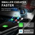 thumbnail image 2 of Foluu Mini Wireless Carplay Android Auto Adapter, 2 in 1 Apple CarPlay, Easy Installation, 2 of 5