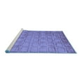 thumbnail image 2 of Ahgly Company Machine Washable Indoor Rectangle Abstract Blue Modern Area Rugs, 2' x 4', 2 of 4