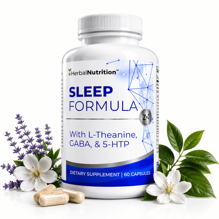 Sleep Formula a Sleep Support Supplement Multi-Ingredient Melatonin, GABA, L-Theanine and More One Bottle