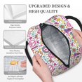 thumbnail image 3 of Easygdp Peace Love and Dove Flower Power Bolsa de Almuerzo Insulada Grande, Forro de Aluminio, Diseño Espacioso, a Prueba de Fugas, Ideal para Trabajo, Picnics, Viajes y Actividades al Aire Libre, 3 of 6