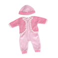 thumbnail image 1 of Trajes Y Accesorios de Ropa de Muñeca, con Sombrero, Dibujos Animados de Ropa Casual, Accesorios de Ropa de Muñeca Bebé, para Juegos, Cumpleaños, Rosado Macarena traje de muñeca, 1 of 7