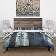 thumbnail image 2 of Designart 'Deep Woods II Indigo' Cottage Duvet Cover Set, 2 of 4