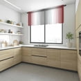 thumbnail image 4 of Red Grey Valance Curtains for Kitchen/Living Room/Bathroom/Bedroom Window, Rod Pocket Small Topper Half Short Window Curtains Voile Sheer Scarf, Gray Farmhouse Modern Rustic 42"x12", 4 of 8