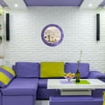 thumbnail image 4 of DecorShore 24" Round Mosaic Wall Mirror in Ultra Violet - Purple Decorative Wall Mirror, 4 of 7
