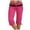 Hot Pink, variant on Women's Knee Length Leggings with Pockets Cotton Capris, Capri Yoga Pants 17" Athletic Pants Sweatpants for Women