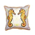thumbnail image 2 of Gold Sea Horses Large Indoor/Outdoor Pillow 18x18, 2 of 3