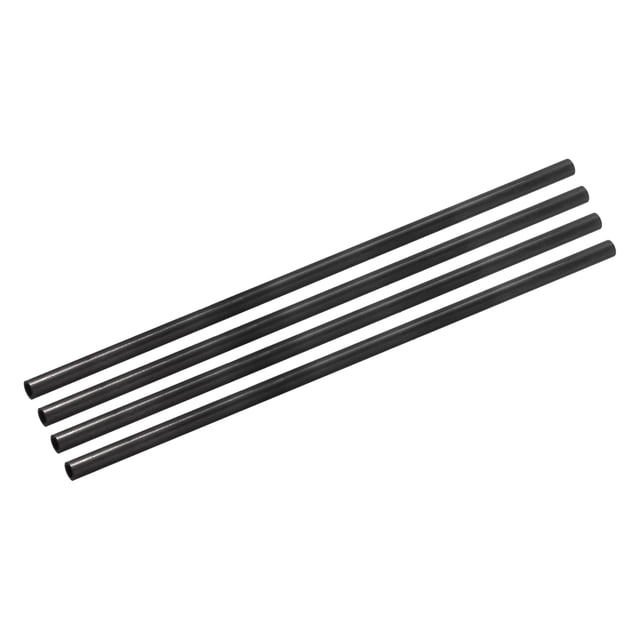 Uxcell 4Pcs Tubo de Fibra de Carbono 4 x 6 x 500mm Tubo de Fibra de Carbono Pultrusionado para Avión RC, Cometa, Ala, Brazo de Quadcopter