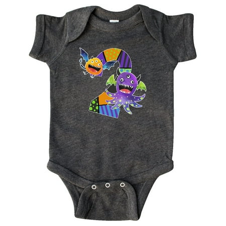 

Inktastic Fun Monsters Second Birthday Gift Baby Boy or Baby Girl Bodysuit