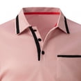 thumbnail image 3 of BSDJILFG Golf Shirts for Men Business Casual Work Top Summer Breathable Short Sleeve Buttons Collared Office Shirt with Pocket, 3 of 8