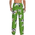 thumbnail image 3 of Fotbe Men'S Cows With Calfs Greenclassic Pajama Pants With Elastic Waist And Drawstring Pockets，Pajama Pants Mens Lounge Pants Super Soft, 3 of 9