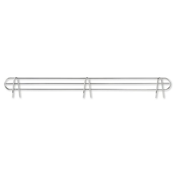 Alera Wire Shelving Back Support, 48" Wide, Silver, 2 Supports/Pack