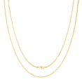 thumbnail image 1 of 10K Yellow Gold Diamond Cut Rope Chain Necklace â€“ Measures 24 Inches Length x 1.5mm Thickness, 1 of 7