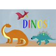 thumbnail image 3 of Santiago, Daniela 24x17 Black Modern Framed Museum Art Print Titled - Dinos!, 3 of 5