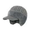 thumbnail image 2 of shoper Cold Trapper Hat,Trapper Blocking Knitted Hats with Ear Flaps and Wool Brim, Warm Lined Knit Hat Stocking Caps for for The Cold Weather, 2 of 6