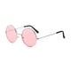 thumbnail image 3 of Gafas de mar redondas retro, gafas de sol Harajuku con montura metálica a la moda para hombres y mujeres, 3 of 5