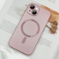 thumbnail image 3 of Magnetic Case for iPhone 15 Plus Phone Case for Women, Cute Matte Luxury Soft Metallic Luster Design with Camera Lens Protector, Compatible with Magsafe Case for iPhone 15 Plus 6.7"-Pink, 3 of 12
