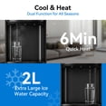 thumbnail image 2 of UrbanSync Bottom-Load Water Dispenser for Home, 3–5 Gallons, Hot, Cold & Room Temperature, Child Lock, Gray, New, 2 of 7