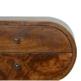 thumbnail image 3 of Artisan Furniture Solid Wood Chestnut Circular Nightstand, 3 of 8