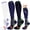 Multi-color Black White Brown Green Purple, variant on 3 Pairs Copper Compression Socks for Women & Men Circulation 15-29 mmhg - Better Flow, Swelling, Support for Medical, Running, Nursing
