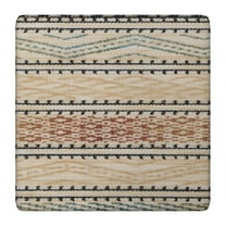 Beautiful Vintage Floral Square Table Cover, 36x36 Inch Elastic Tablecloth for Card Tables, Resists Wrinkles for Easy Care