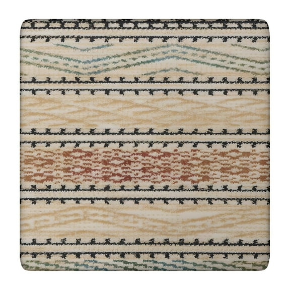 Beautiful Vintage Floral Square Table Cover, 36x36 Inch Elastic Tablecloth for Card Tables, Resists Wrinkles for Easy Care