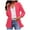 Hot Pink, variant on Zshosam Women's Relaxed Scuba Knit Stretch Blazer with Scrunch Sleeves(Hot Pink,L)