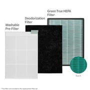 Coway Airmega 150 Air Purifier Replacement Filter Set, Green True HEPA and Active Carbon Filter, AP-1019C-FP