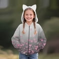 thumbnail image 2 of YunPes Cute Cat Ear Hoodies for Girls Heart Graphic Hooded Jacket Zip up Oversized Aesthetic Sweatshirts Valentines Day Fleece Coats, 2 of 4