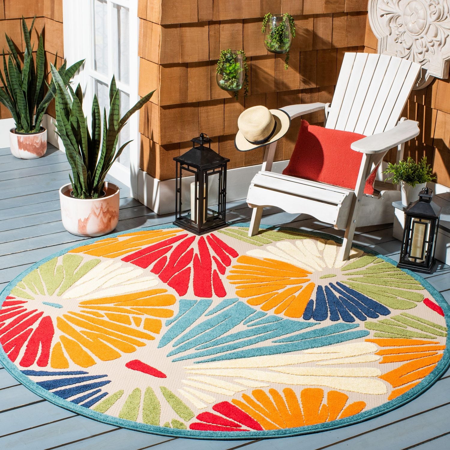 Safavieh Cabana Regis Floral Outdoor Area Rug