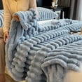 thumbnail image 3 of Soft and warm coral velvet blanket, soft and lightweight plush blanket, single nap blanket, double bedroom blanket (WHITE,150x200cm), 3 of 6