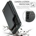 thumbnail image 4 of Mantto Case for Samsung Galaxy S21 with Card Holder, Retro PU Leather RFID Blocking Credit Card Slots Double Magnetic Clasp Flip Kickstand Shockproof Phone Cover for Samsung Galaxy S21,Black, 4 of 9