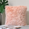 thumbnail image 2 of xiaxaixu Cushion Cover Soft Solid Color Zipper Closure Square Plush Pillow Case, 2 of 4