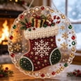 thumbnail image 2 of Christmas Pearl Diamond Art Hanging Ornament Kit - Diamond Art Suncatchers - DIY Pearl Bead Painting Kits for Adult, Christmas Party Decorations for Home Wall Decor, 2 of 7