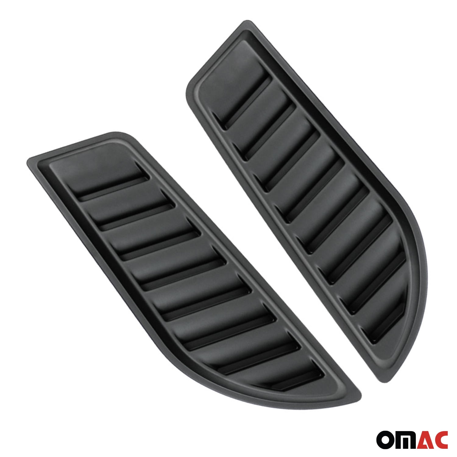 OMAC Hood Scoop Vent Air Flow Intake for Ford Maverick 2022-2024 Black 2 Pcs
