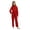 Red, variant on Kids Girls Mechanic Boiler Suit Long Sleeve Coveralls Jumpsuit Flight Suit Halloween Cosplay Black 6