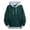 Green, variant on Men's Color Block Patchwork Hooded Sweatshirt Long Sleeve Casual Pullover Top with Pocket for Autumn Winter Oversized Pullover Long Sleeve Crewneck Casual Tops