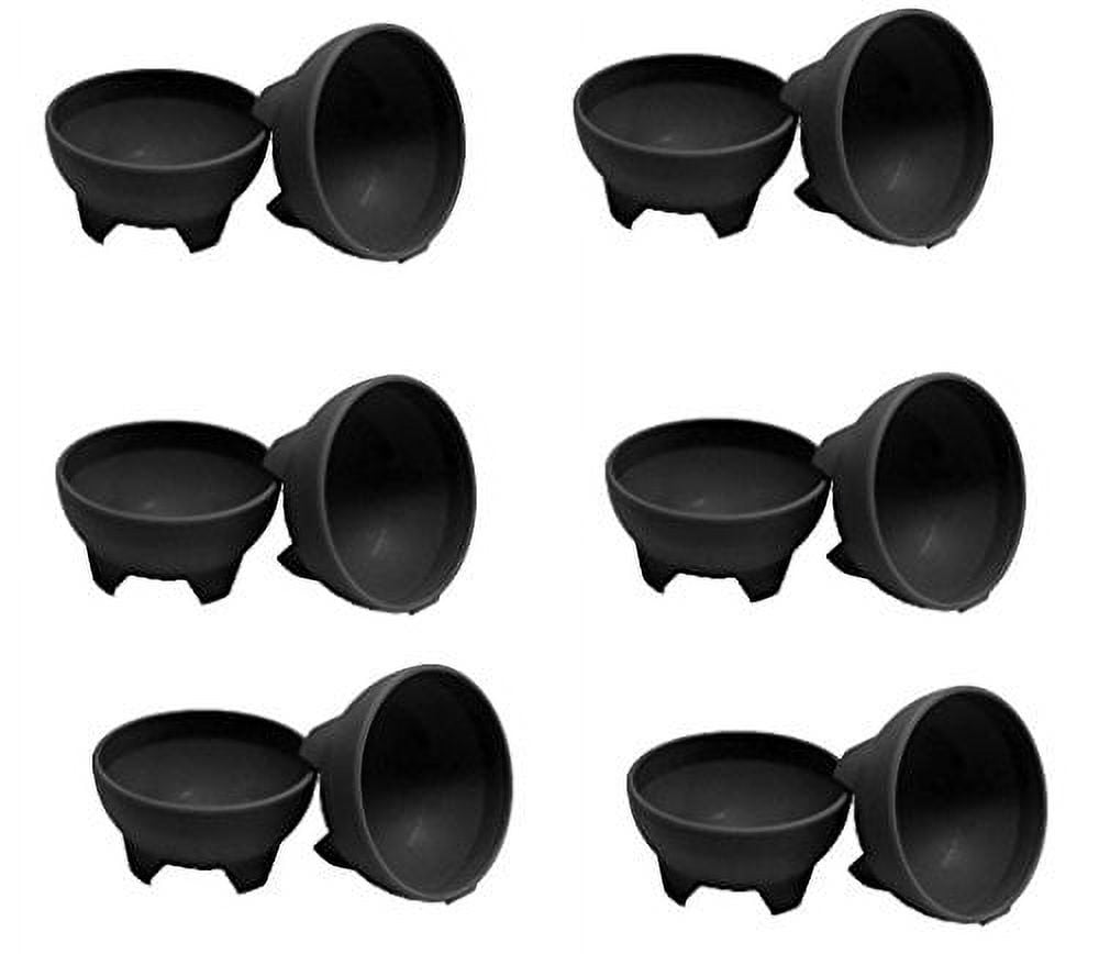 Black Duck Brand Set of 8 Multi Color 4.5 Diameter Salsa Bowls - Serving Bowls - Dipping Bowls