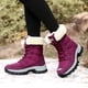 thumbnail image 5 of Botas para mujer, resistentes al frío, largas, con aislamiento grueso, para correr, botas vaqueras, 5 of 8