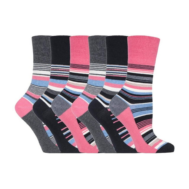 Gentle Grip - 6 Paires Chaussettes pour Femme Gentle Grip Non Élastiques