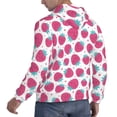 thumbnail image 6 of Goofa Hand Drawn Strawberry for Men's Hooded Sweatshirt - Lightweight Pullover Hoodie with Kangaroo Pocket, Perfect for Everyday Wear-Large, 6 of 7