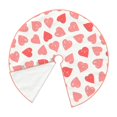 thumbnail image 2 of Daiia Pink Hearts1 Drawing Merry Christmas Tree Skirt , Xmas Large Lace-up Tree Skirt, Santa Snowflakes Rustic Home Decorations New Year Party Farmhouse Decor-36", 2 of 7