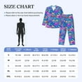 thumbnail image 6 of Kll Colorful Mushrooms Sleepwear Mens Flannel Pajamas,Long Cotton Pj Set, 6 of 9