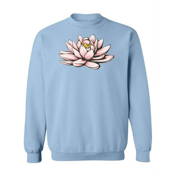 Cute Lotus Flower Design Sweatshirt Women -Image by Shutterstock, Female x-Large