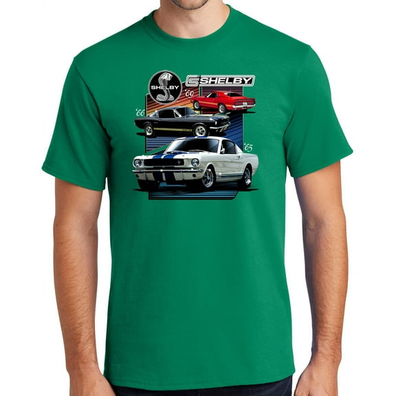 Buy Cool Shirts Various Ford Shelby Cars Cotton T-shirt, 3XL Kelly Green