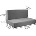 thumbnail image 2 of Vireellx RV Dinette Cushion Covers Stretch Sofa Seat Slipcovers Replacement Couch Cushion Slipcovers Washable for Travel Trailer Couch, 2 of 6