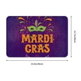 thumbnail image 3 of Fotbe Extra Durable Door Mat - Dirt Trapping Outdoor Welcome Mats - Non-Slip Outdoor Door Mats - Low Profile Front Door Mat - Indoor (16" x 24", Mardi Gras2 ), 3 of 9