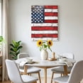 thumbnail image 6 of Canvas Wall Art Independence Day Canvas Art Print American Flag Wood Grain Vintage Pictures Wall Decor for Living Room Bedroom Artwork Decorations Stretched Framed Ready to Hang 8"x10", 6 of 9