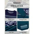 thumbnail image 5 of Lollipie Mens Sweater Knit Pullover Crewneck Warm Long Sleeve Casual Sweater for Men Winter, 5 of 6