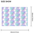 thumbnail image 3 of Rectangular Tablecloth 60x84 Inch – Waterproof Polyester Printed Table Cover, Wrinkle Resistant, Washable for Kitchen & Dining, Colorful Geometry Pattern, 3 of 6